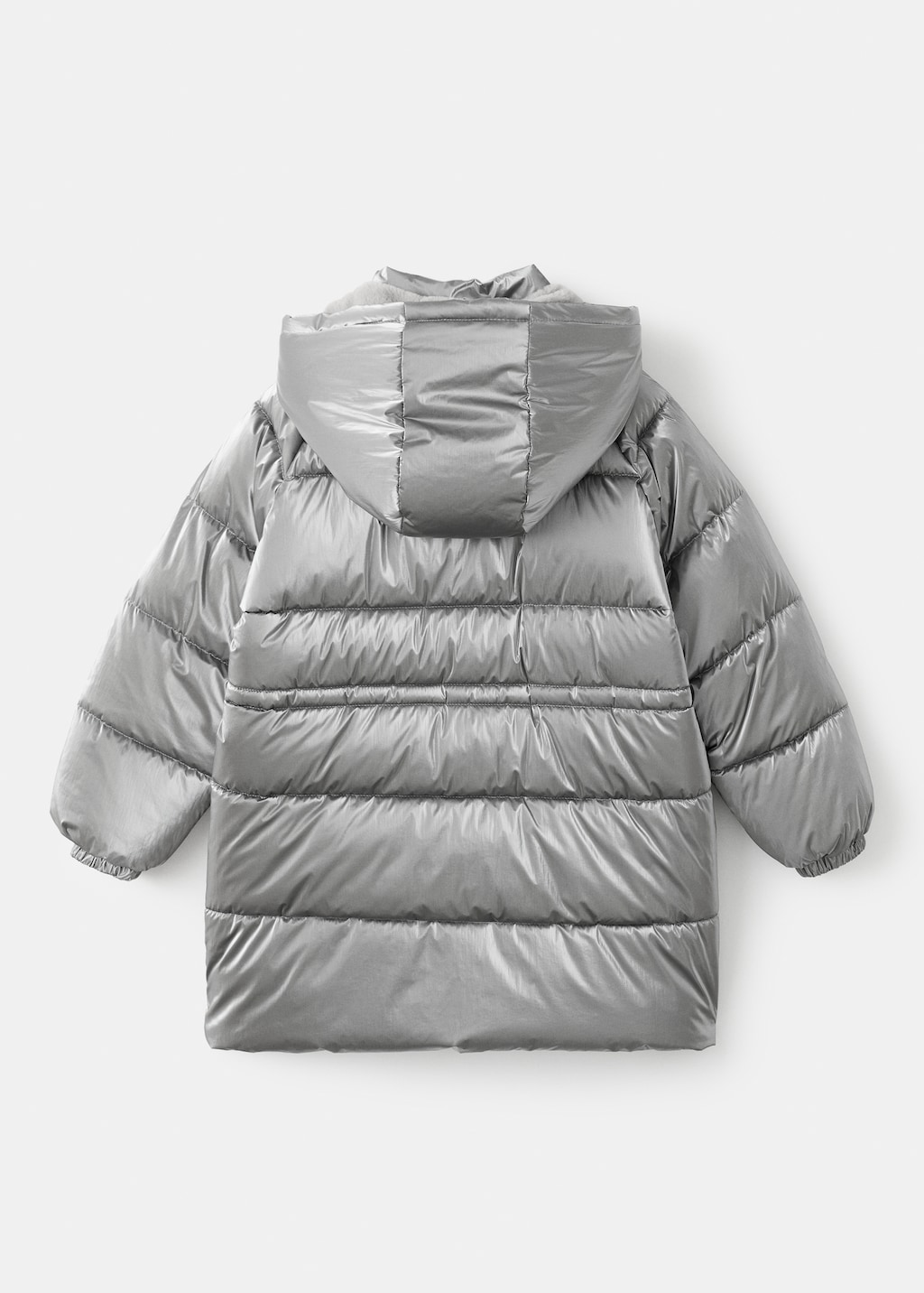 Metallic puffer jacket