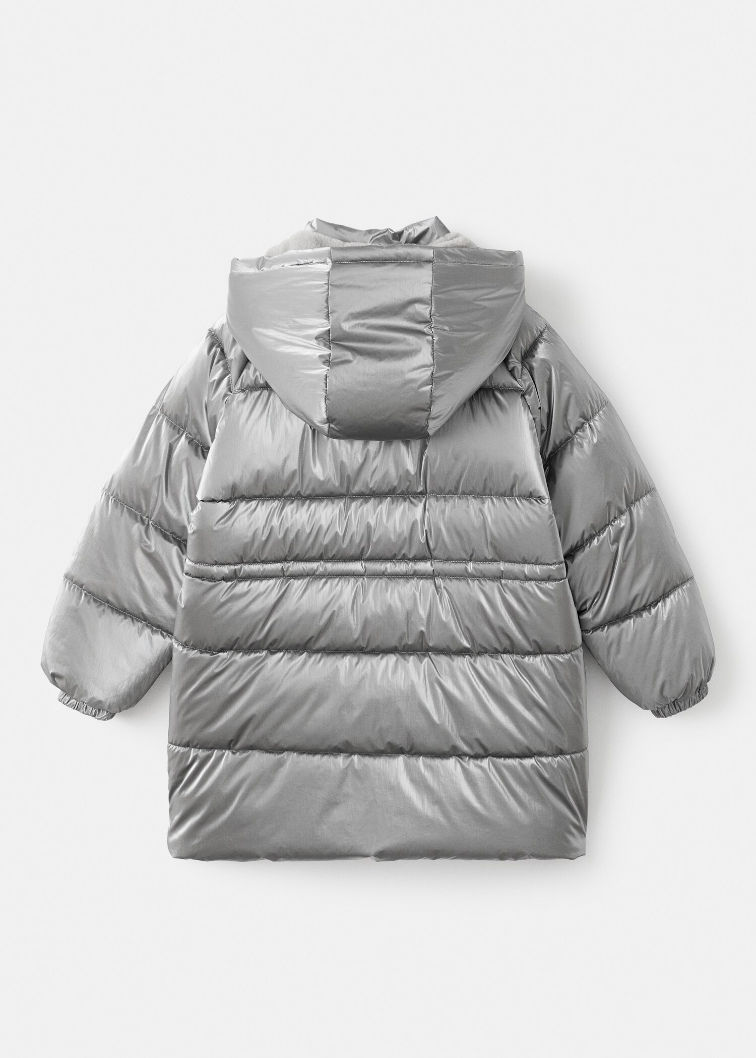 Metallic puffer jacket - Reverse of the article