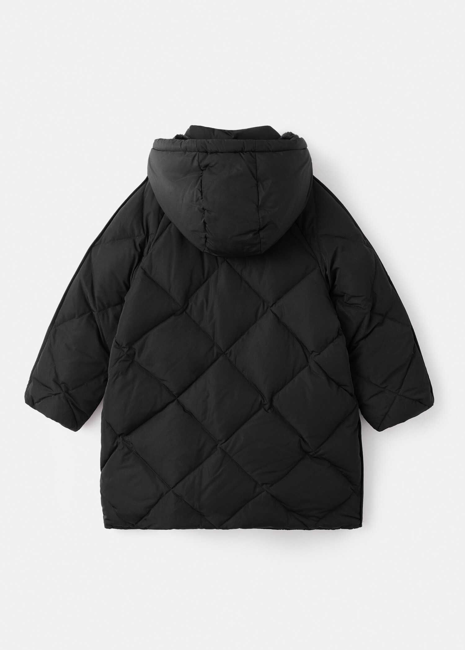 Anorak long matelassé capuche - Verso de l’article