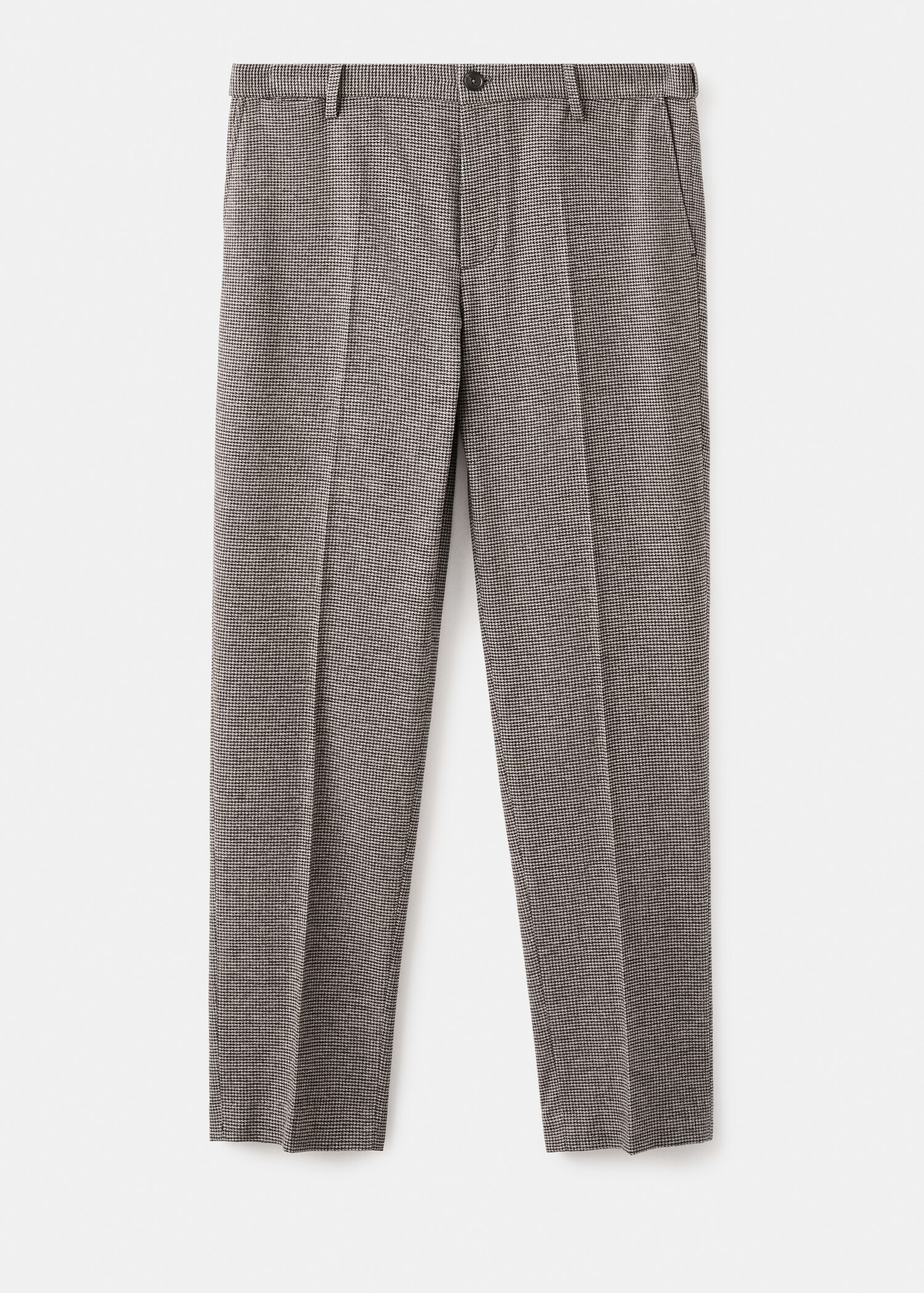 Micro-houndstooth flannel trousers - Article without model