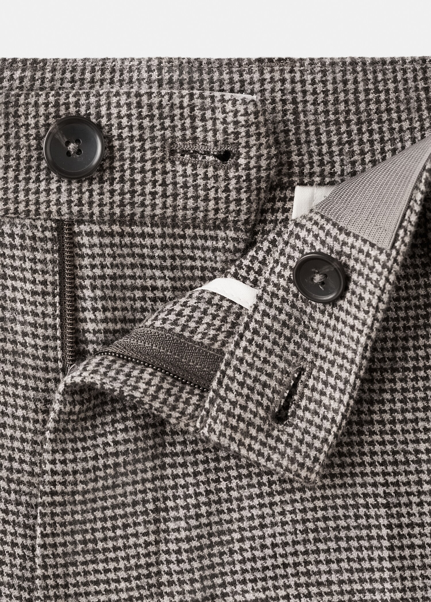 Micro-houndstooth flannel trousers - Details of the article 8