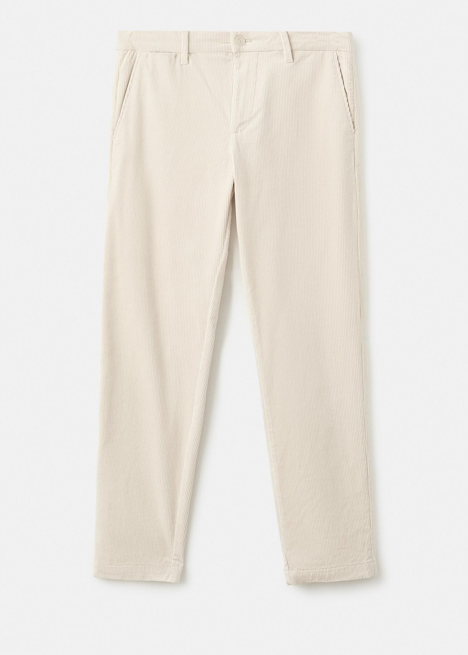 Corduroy slim-fit trousers - Article without model