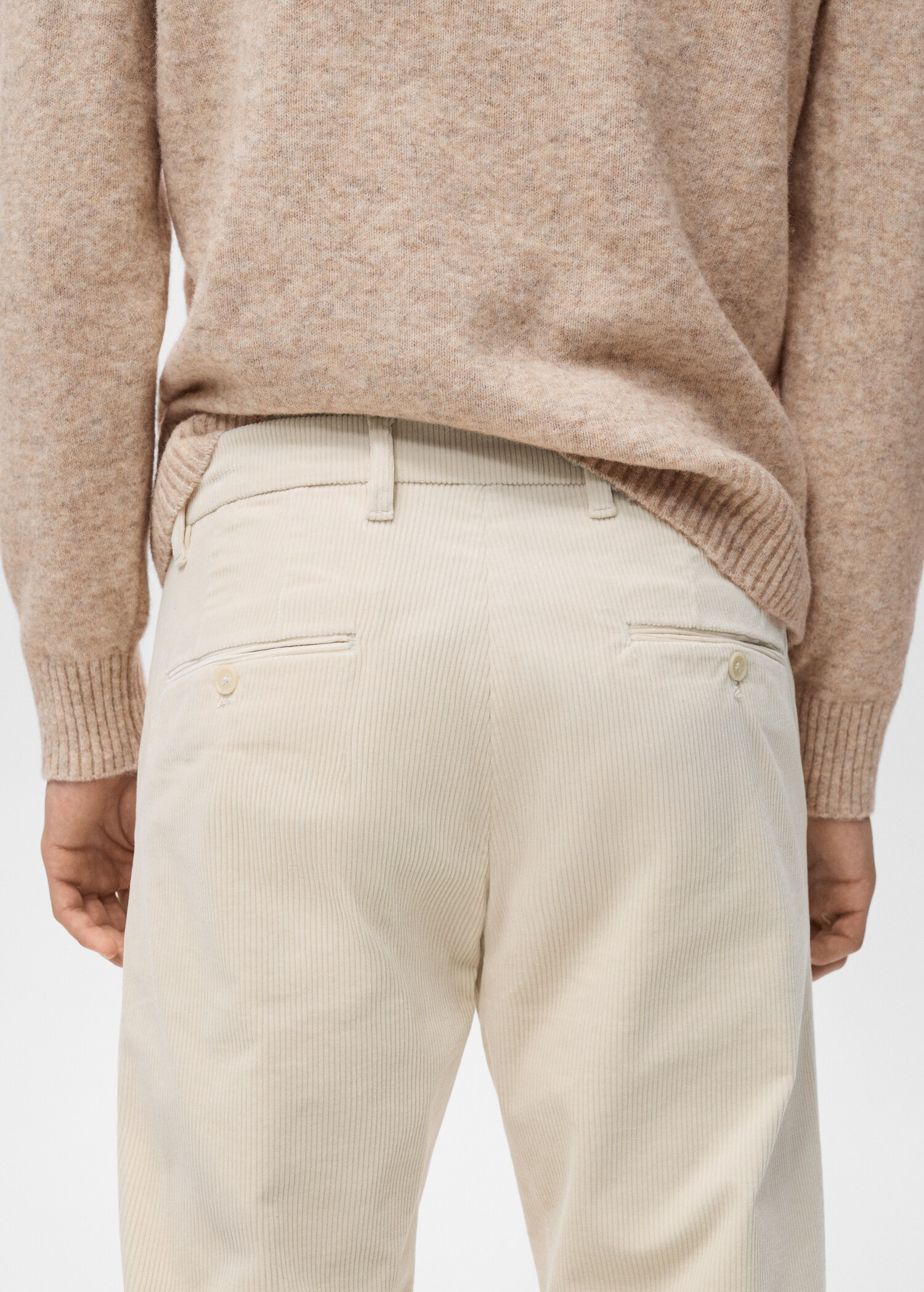 Corduroy slim-fit trousers - Details of the article 6