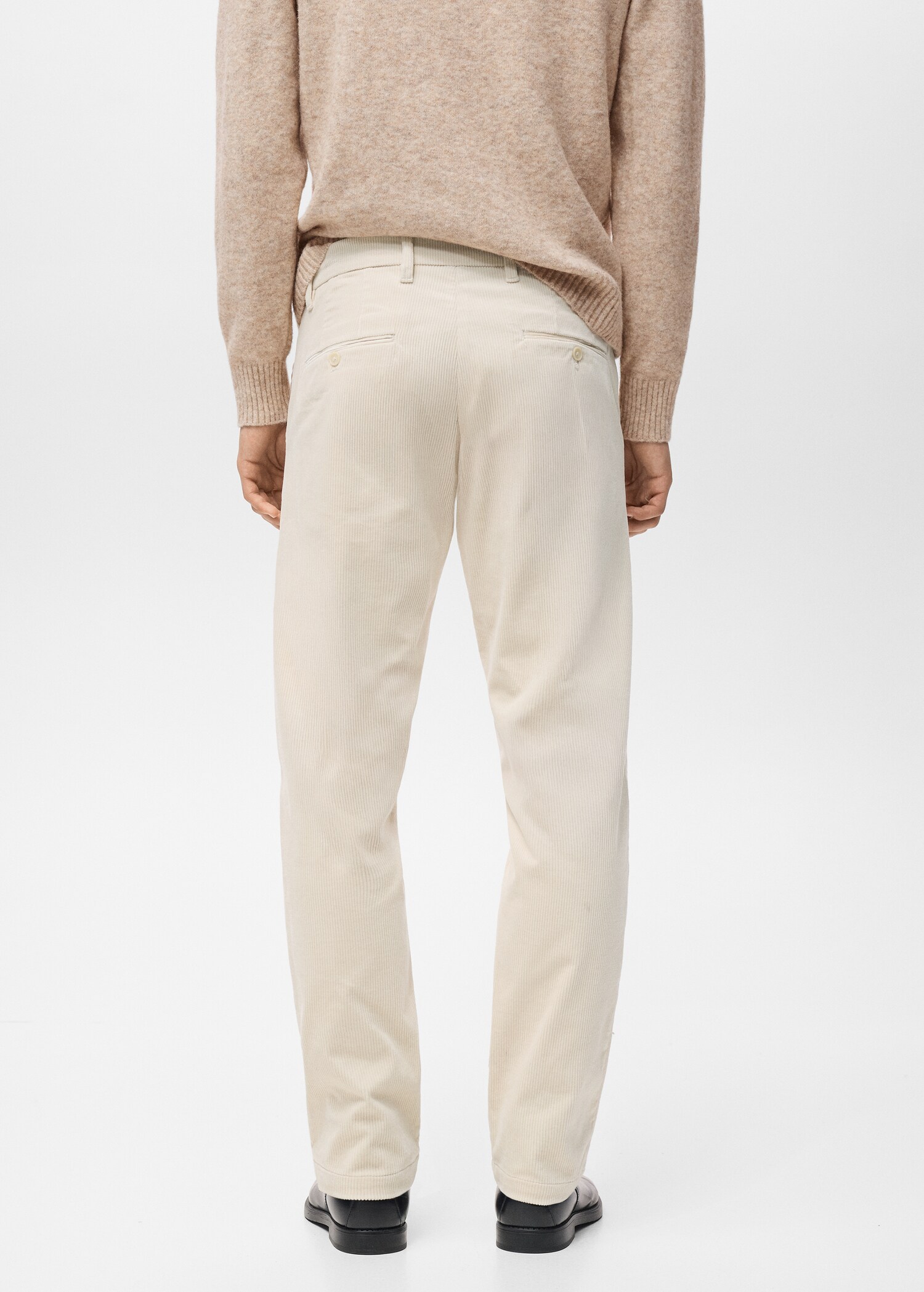 Corduroy slim-fit trousers - Reverse of the article