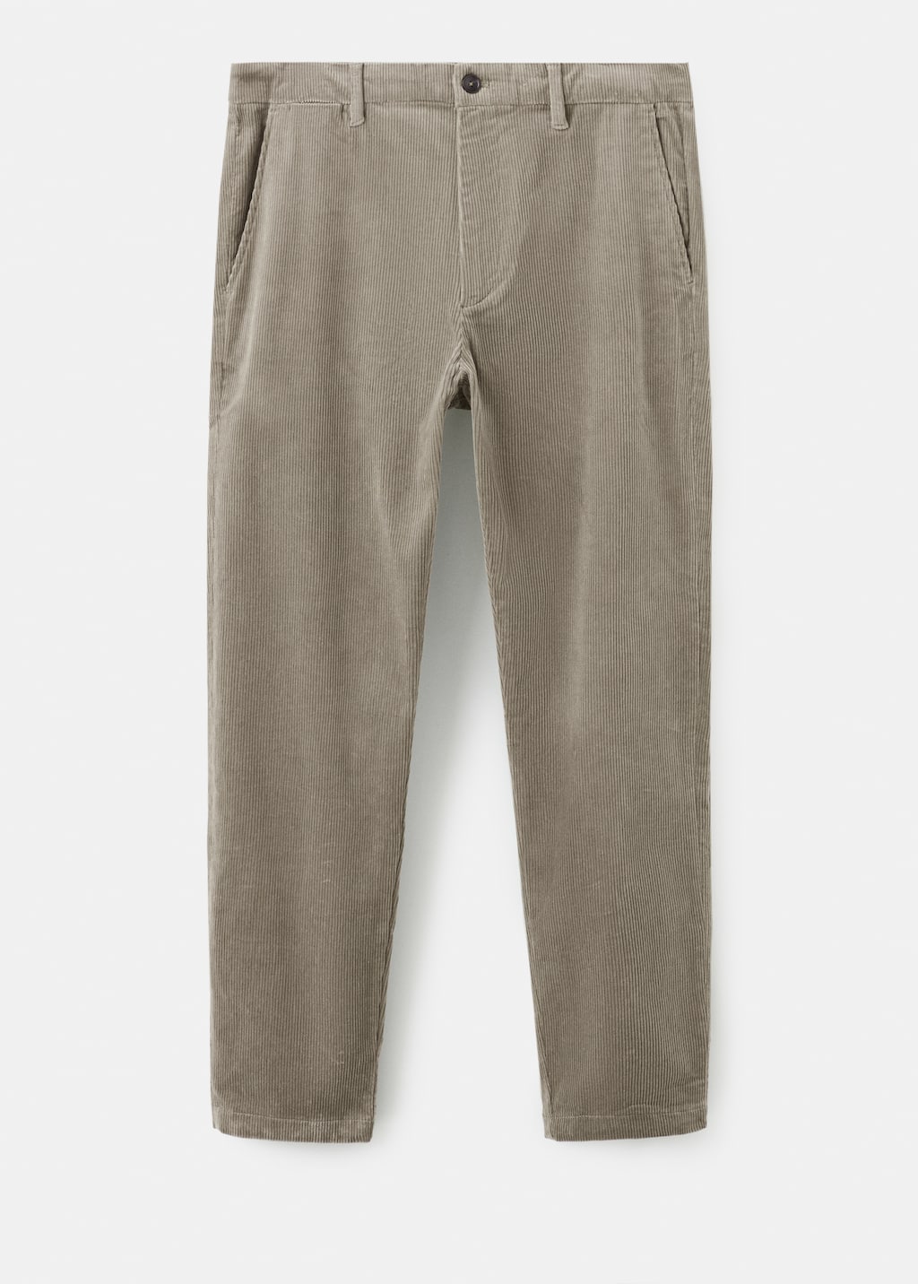 Corduroy slim-fit pants