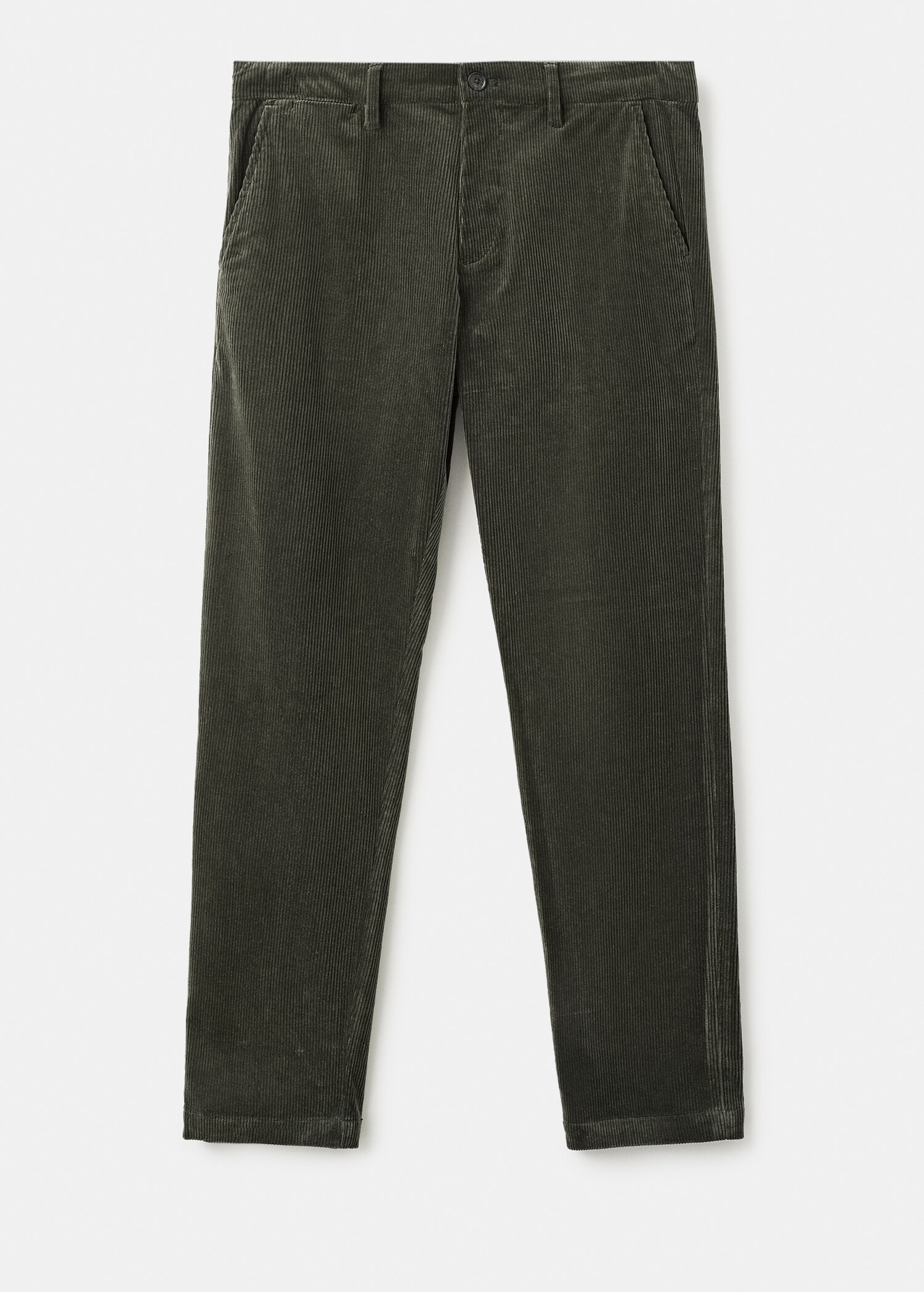 Corduroy slim-fit trousers - Article without model
