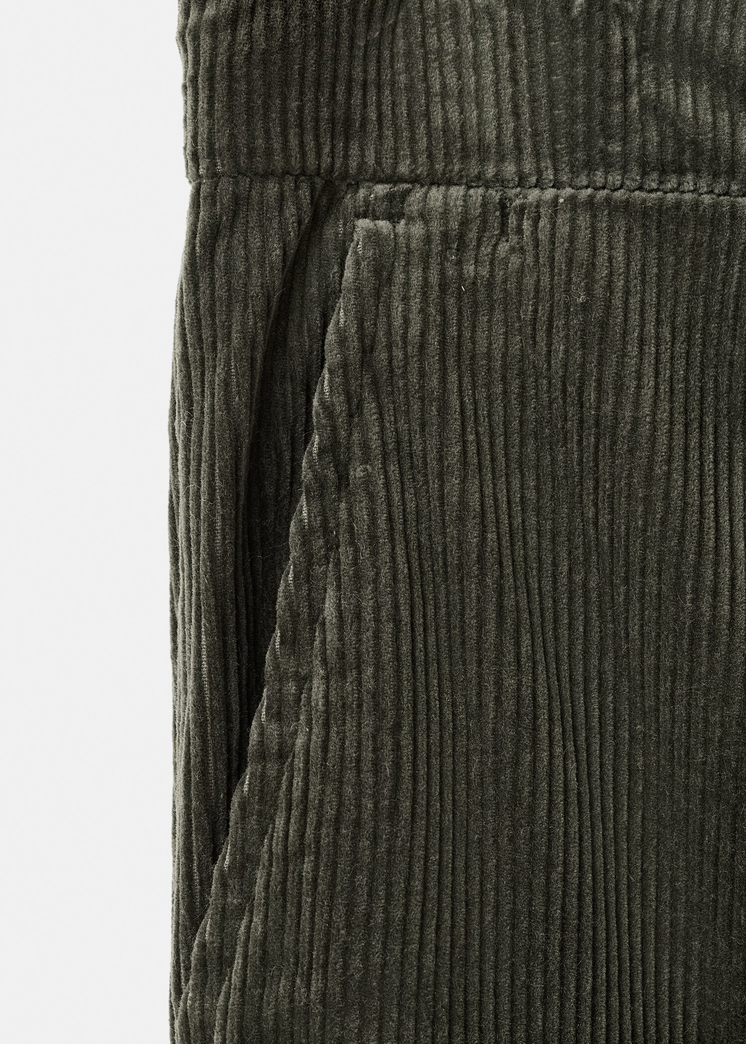 Corduroy slim-fit trousers - Details of the article 0