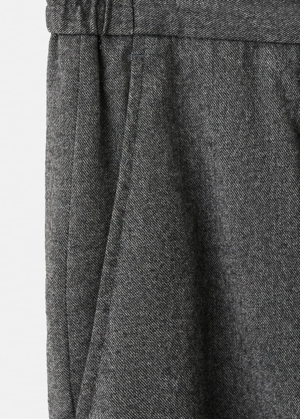 Regular-fit pleated flannel pants