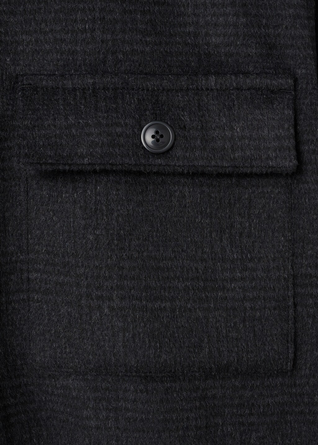 Wool-blend check jacket