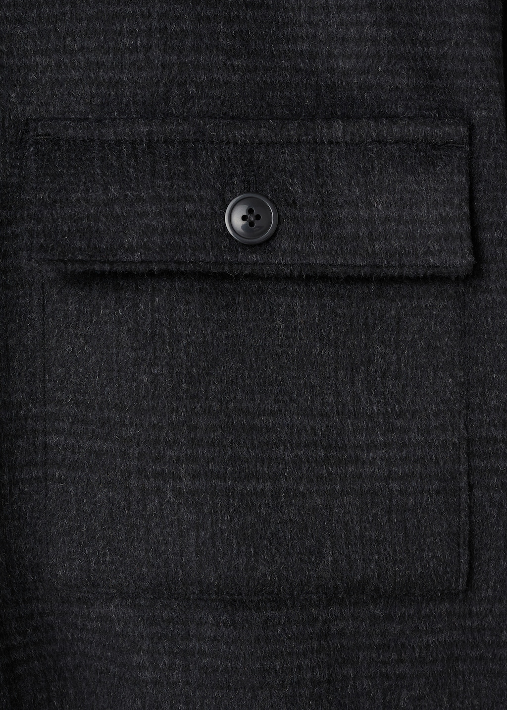 Wool-blend check jacket