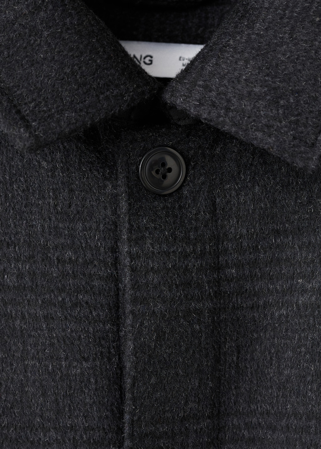 Wool-blend check jacket