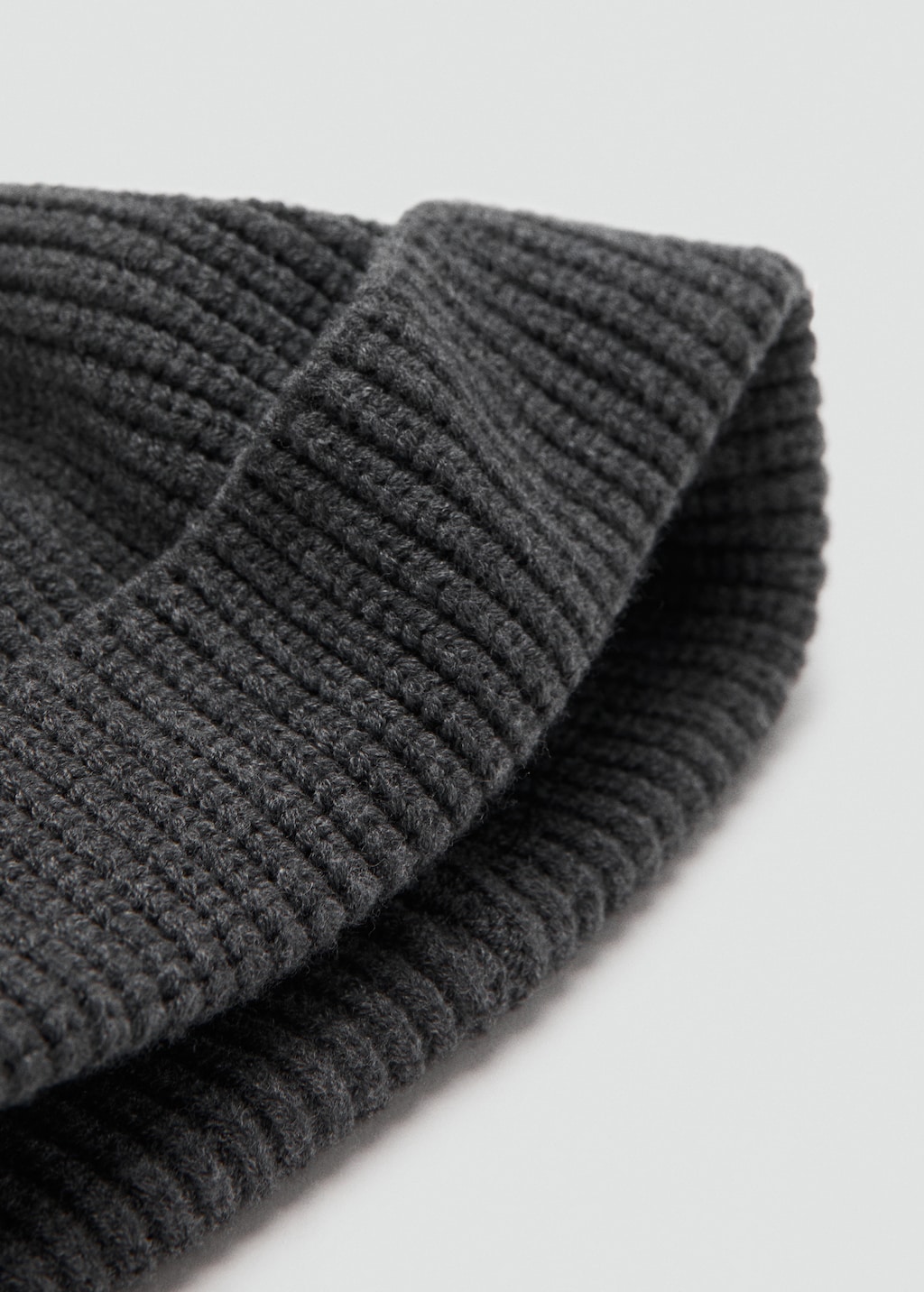 Rib-knit cap