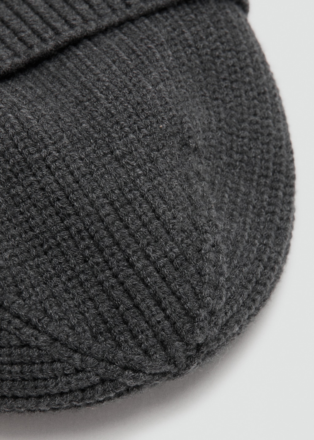 Rib-knit cap