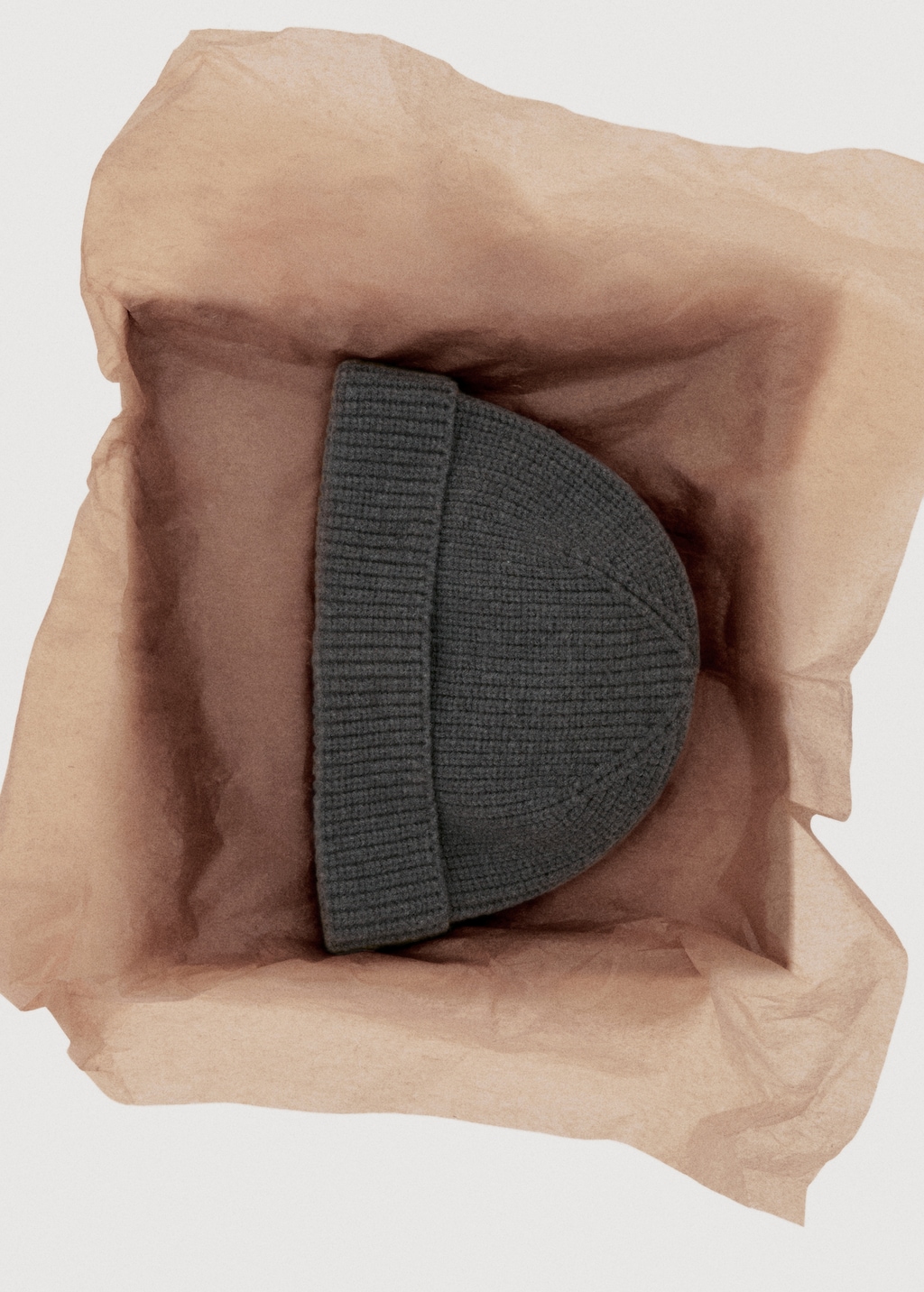 Rib-knit cap