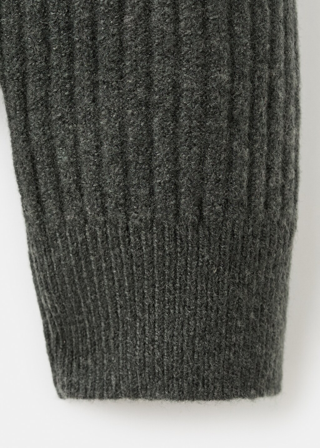 Knitted ribbed sweater