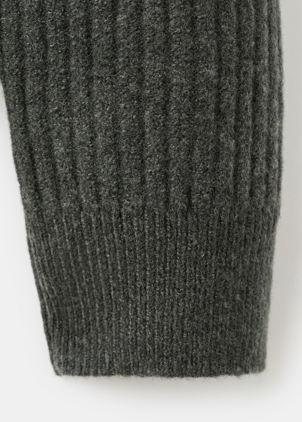 Knitted ribbed sweater