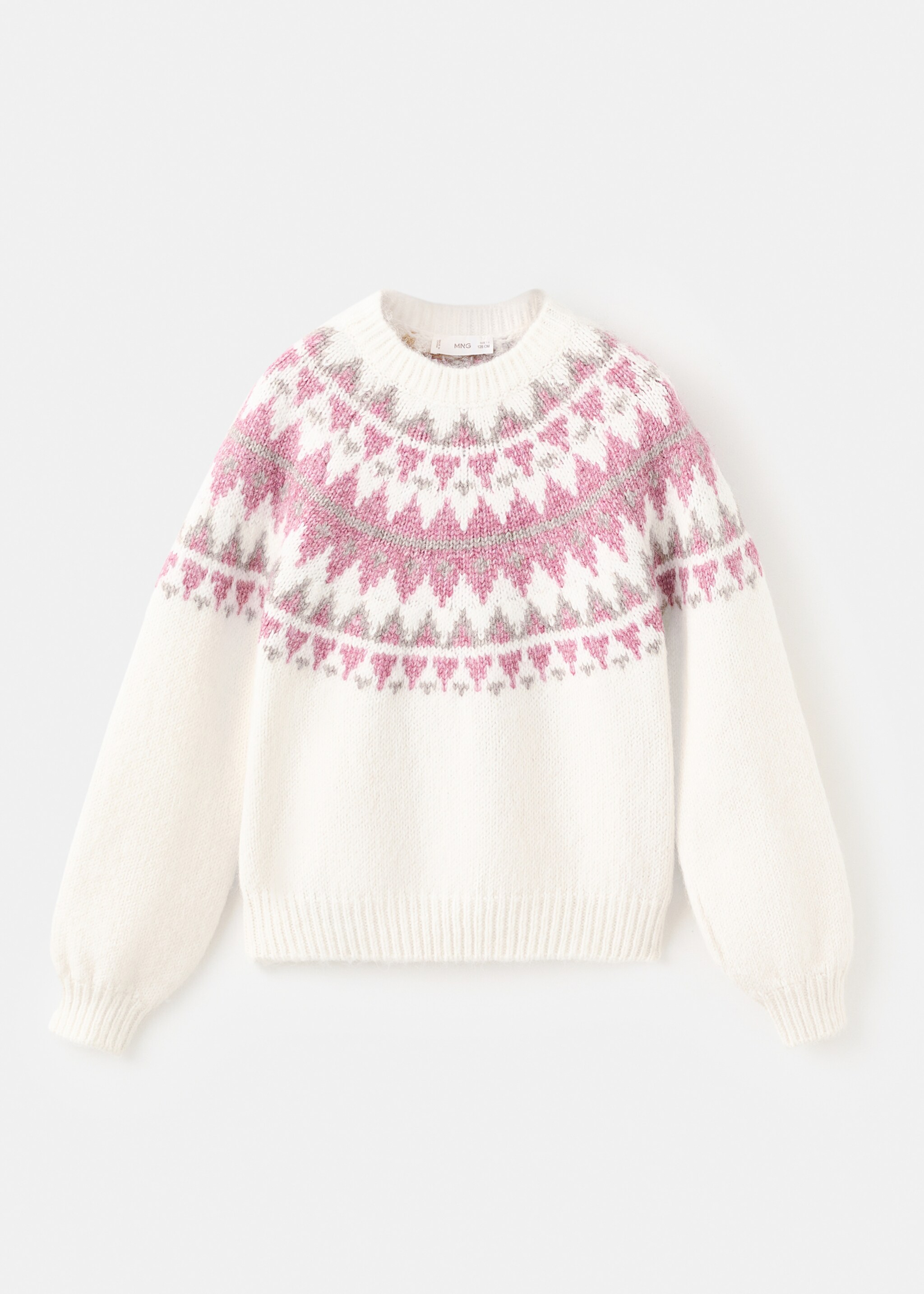 Jacquard knitted sweater - Article without model, Beige. Ref: 17017899-00.