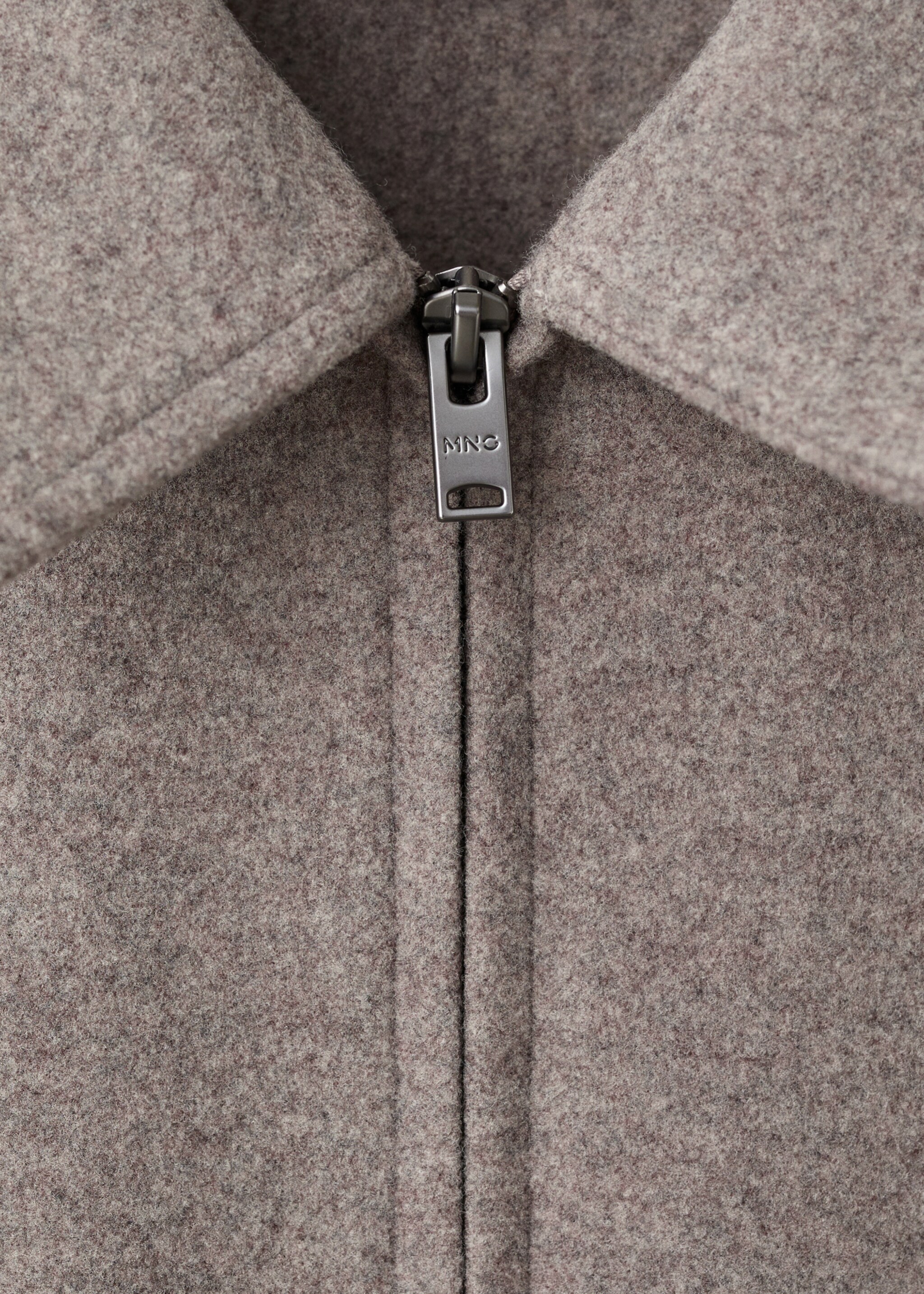Sweatshirt blouson - Details of the article 8, Medium Brown. Ref: 17017901-00.
