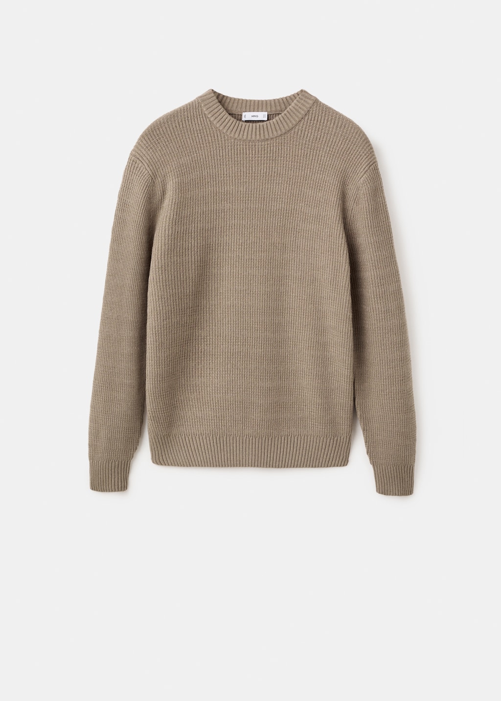 Structured knitted sweater