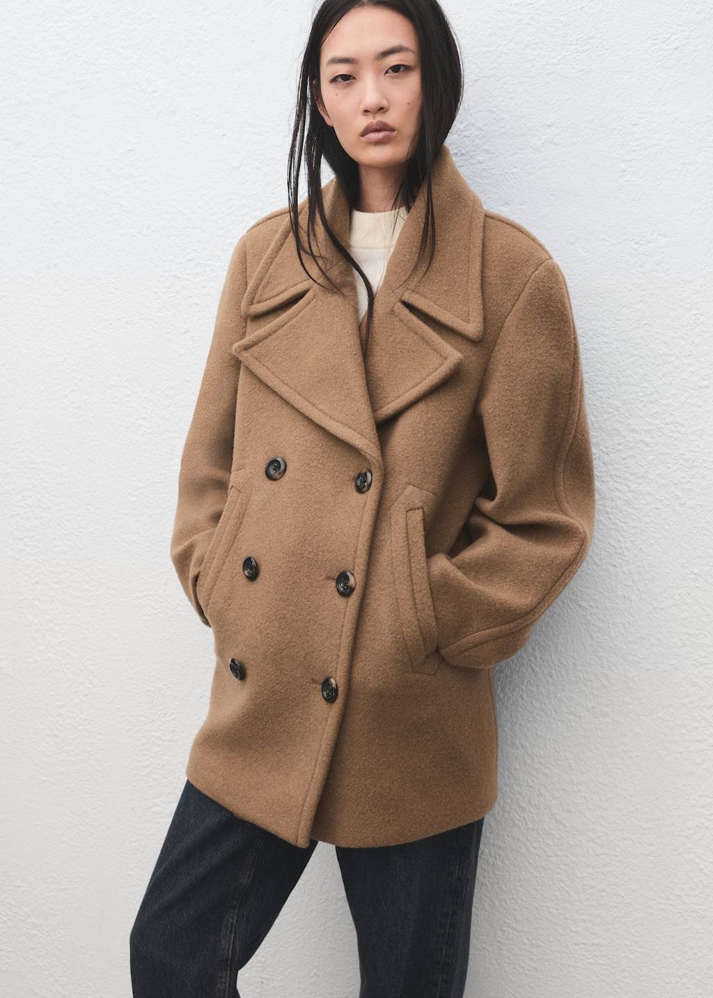 Manteco wool double-breasted coat