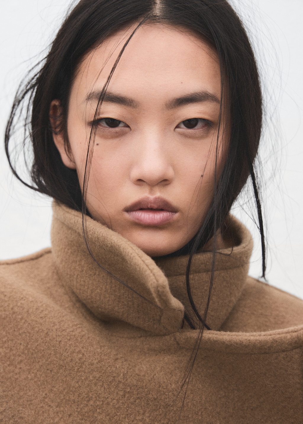 Double-breasted Manteco wool coat