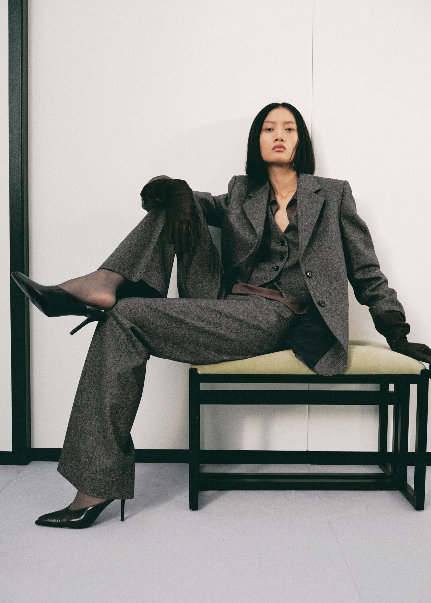 Speckled wool trousers - Details of the article 2