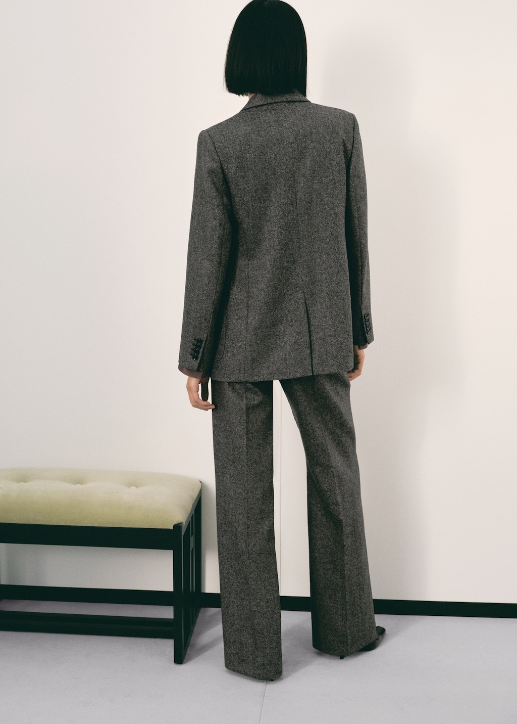 Speckled wool trousers