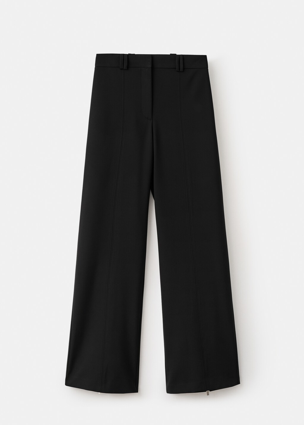 Zipped straight trousers - image 5