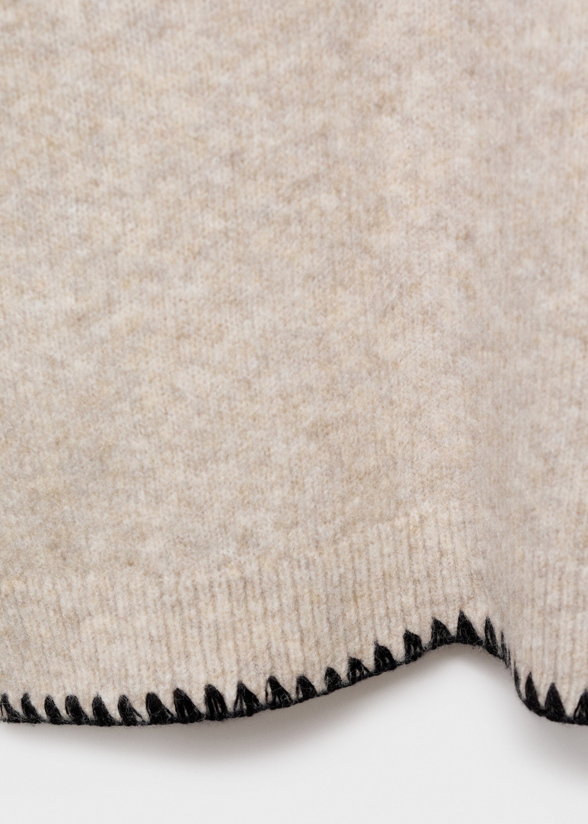 Pull-over brodé maille - Détail de l'article 0, Sable. Ref: 17018268-00.