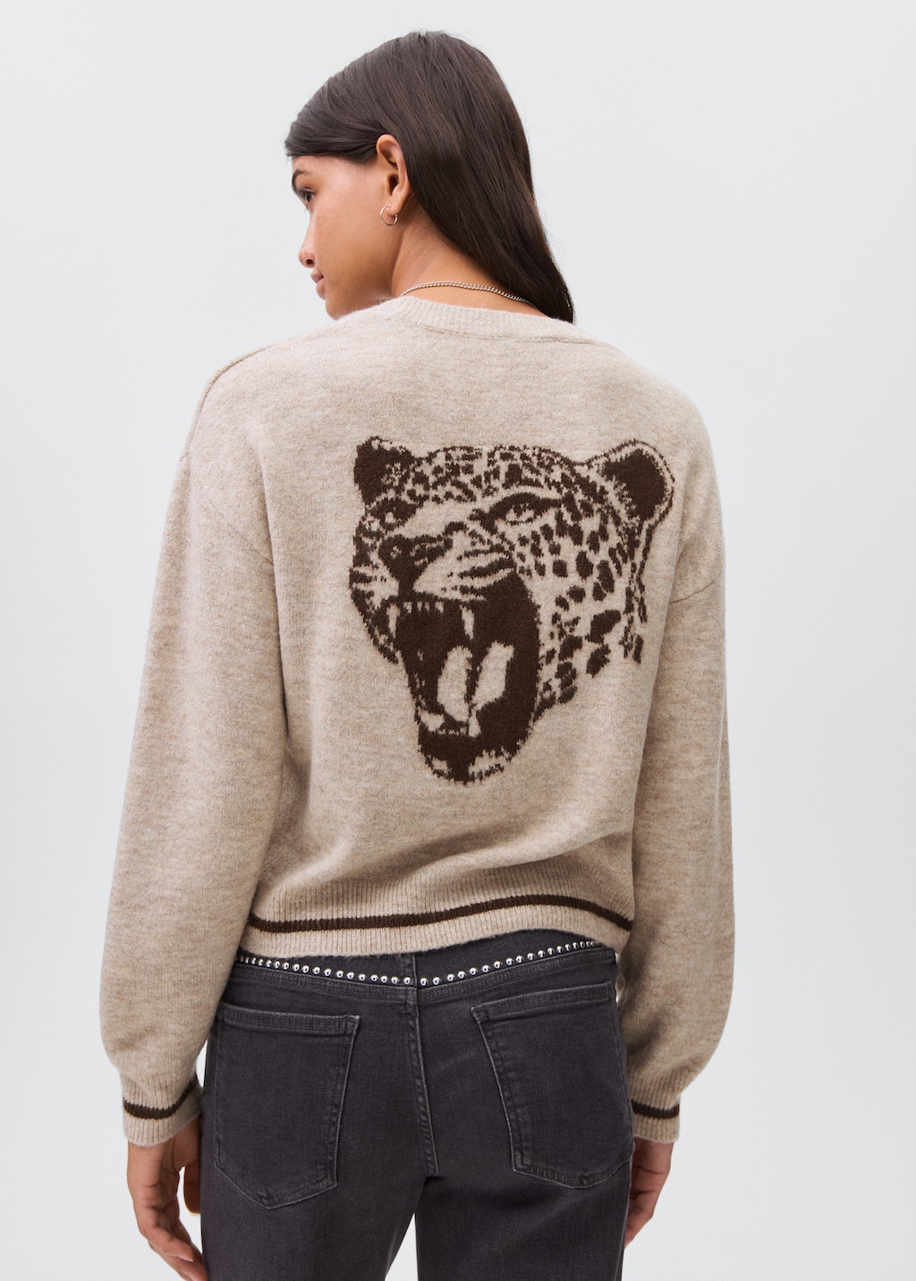 Tiger print sweater