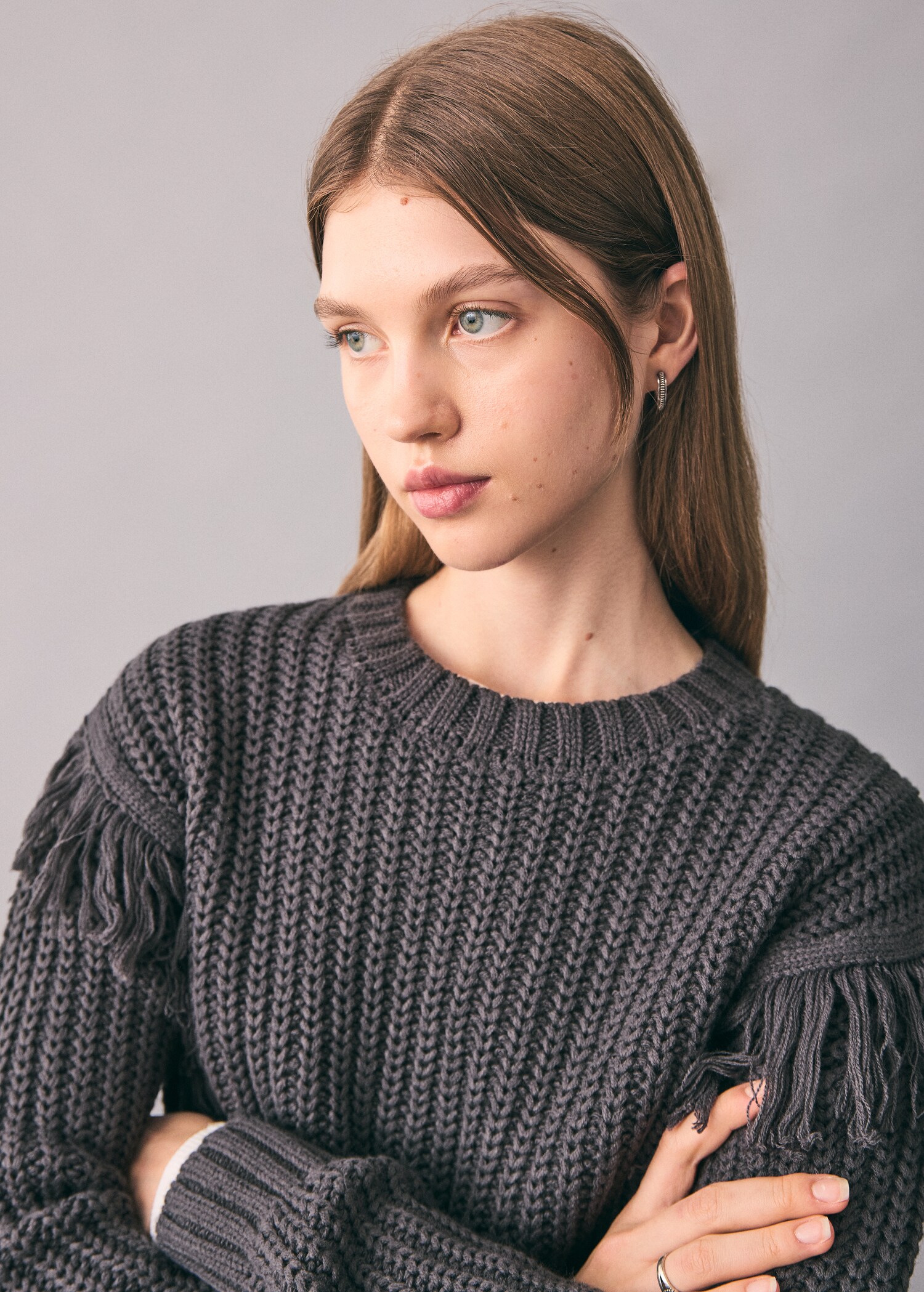 Pull-over maille franges - Détail de l'article 1
