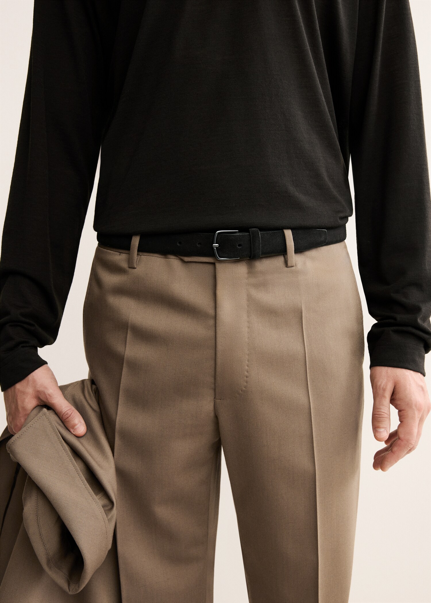 100% virgin wool pleated trousers - Details of the article 1