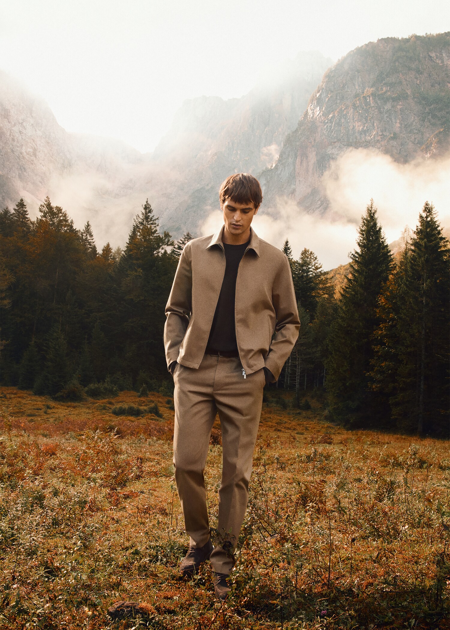 100% virgin wool pleated trousers - Details of the article 5