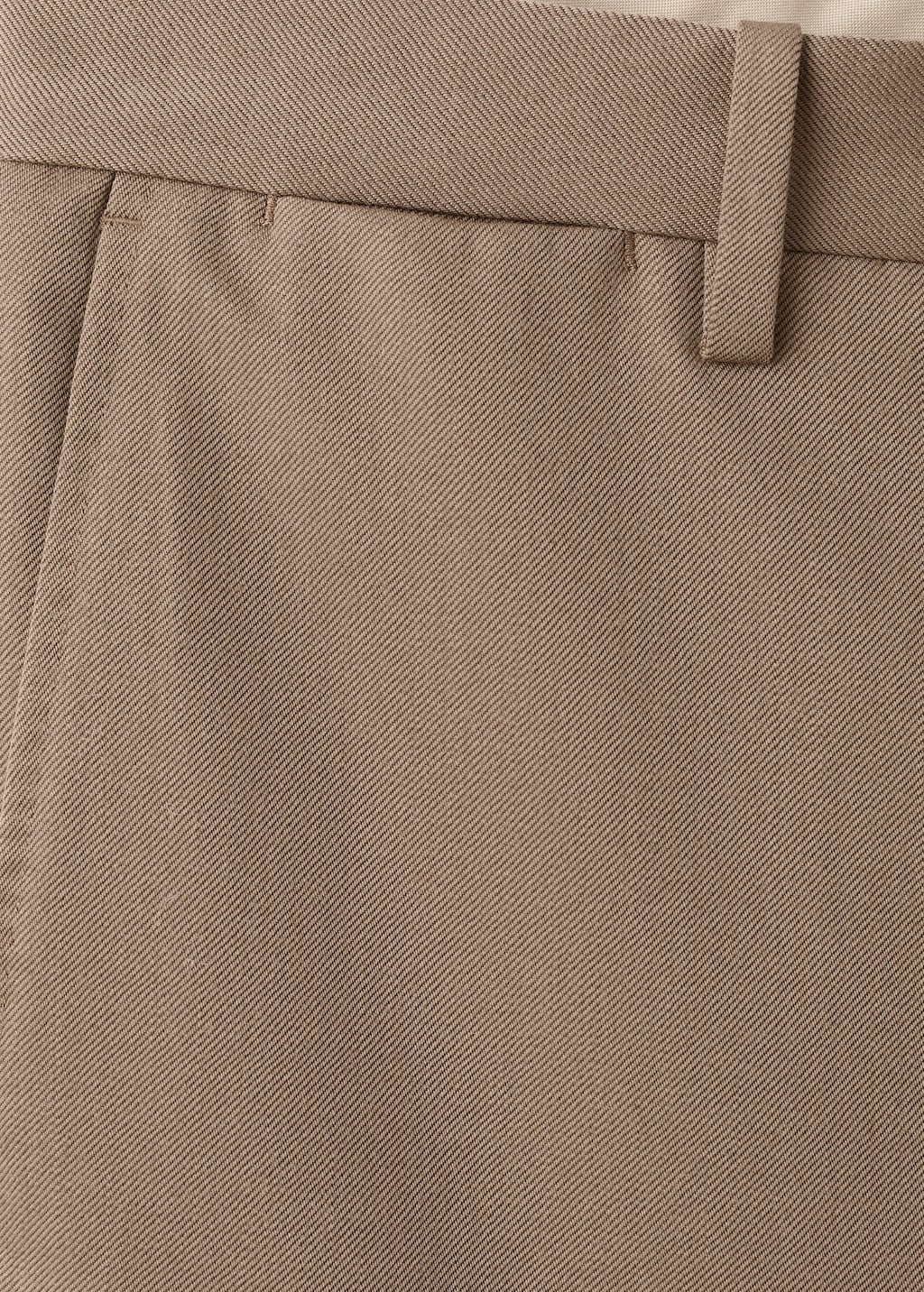 100% virgin wool pleated pants