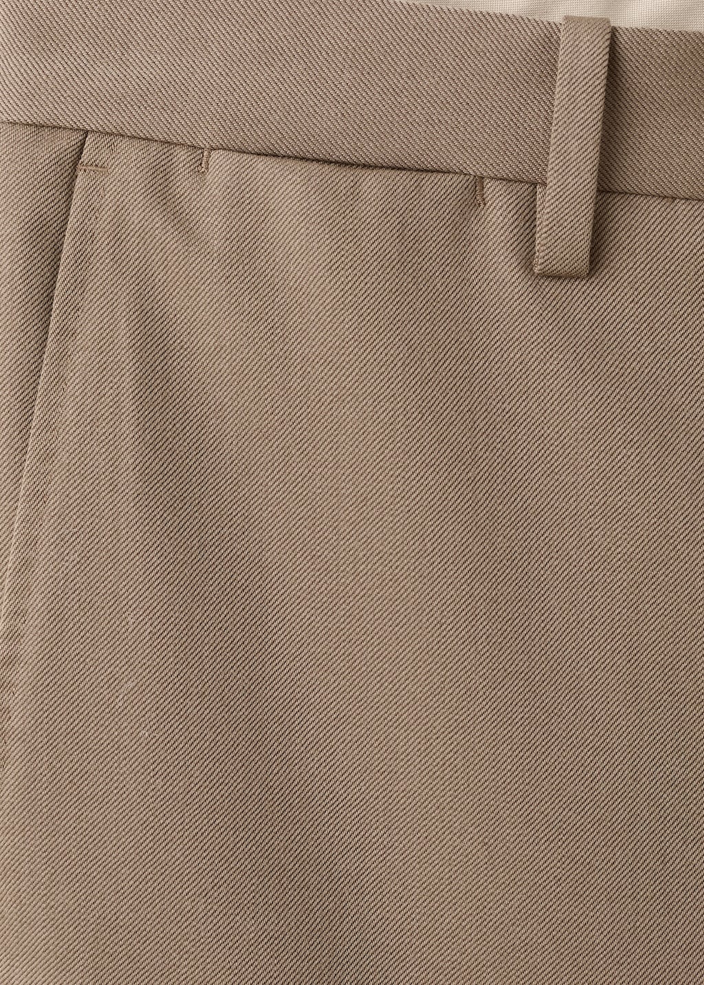 100% virgin wool pleated pants