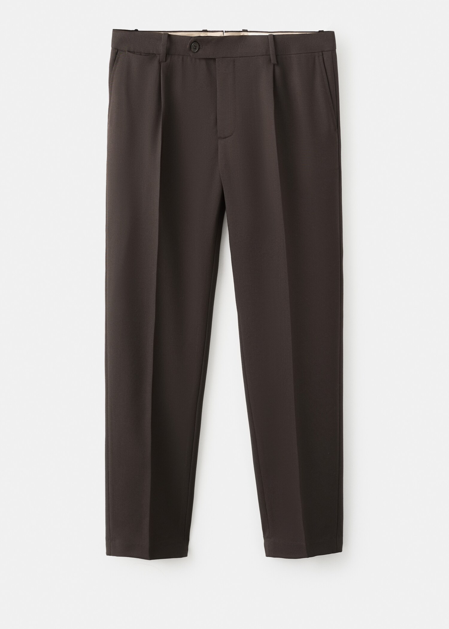 100% Italian virgin wool flannel suit trousers - Article without model
