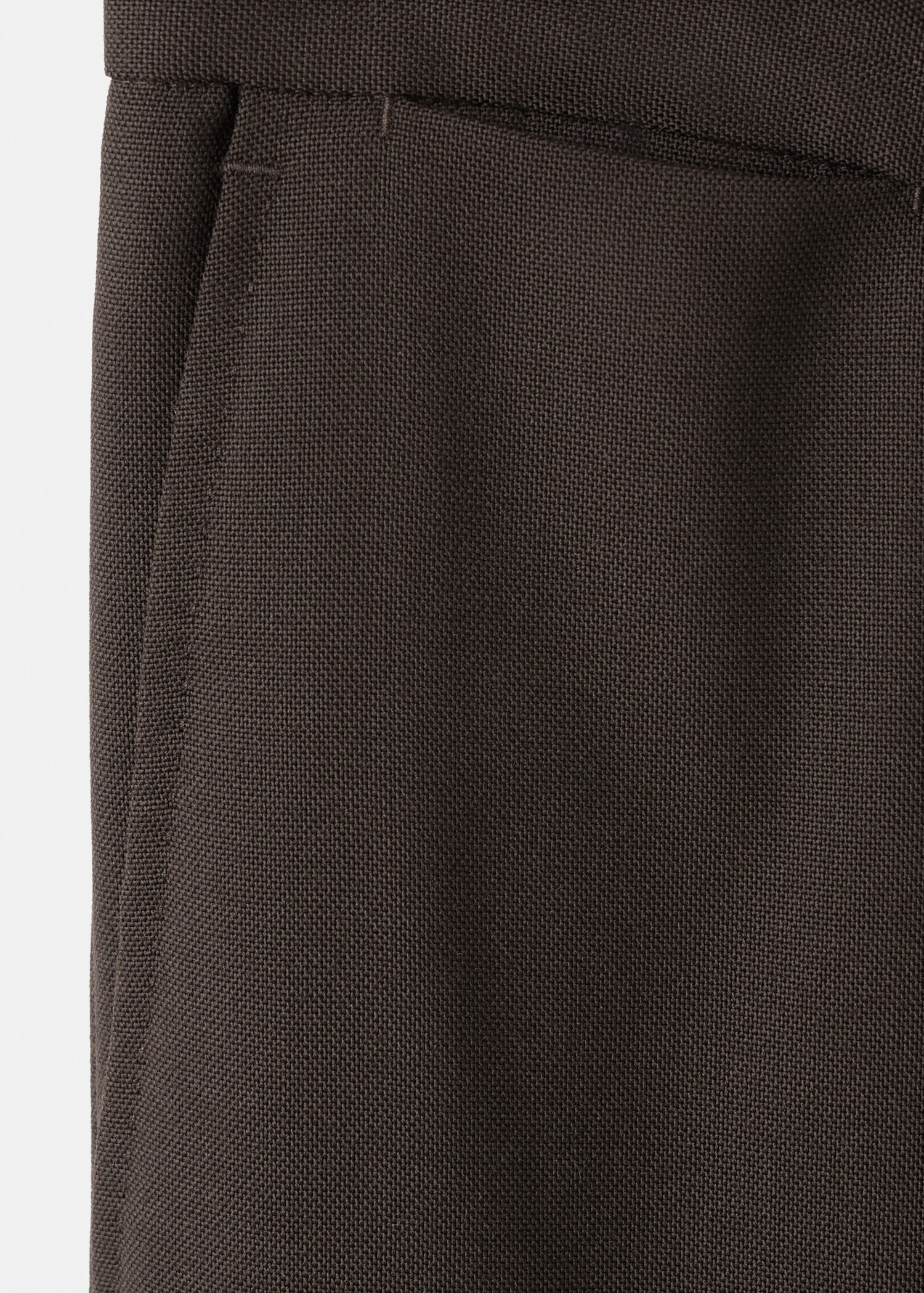 100% Italian virgin wool flannel suit trousers - Details of the article 0