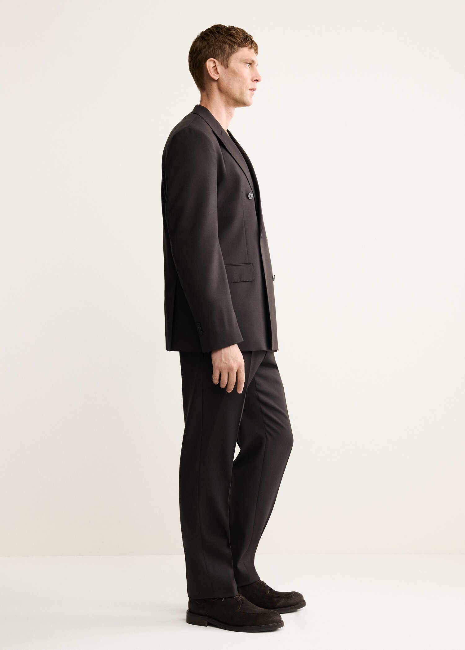 100% Italian virgin wool flannel suit trousers - Details of the article 2