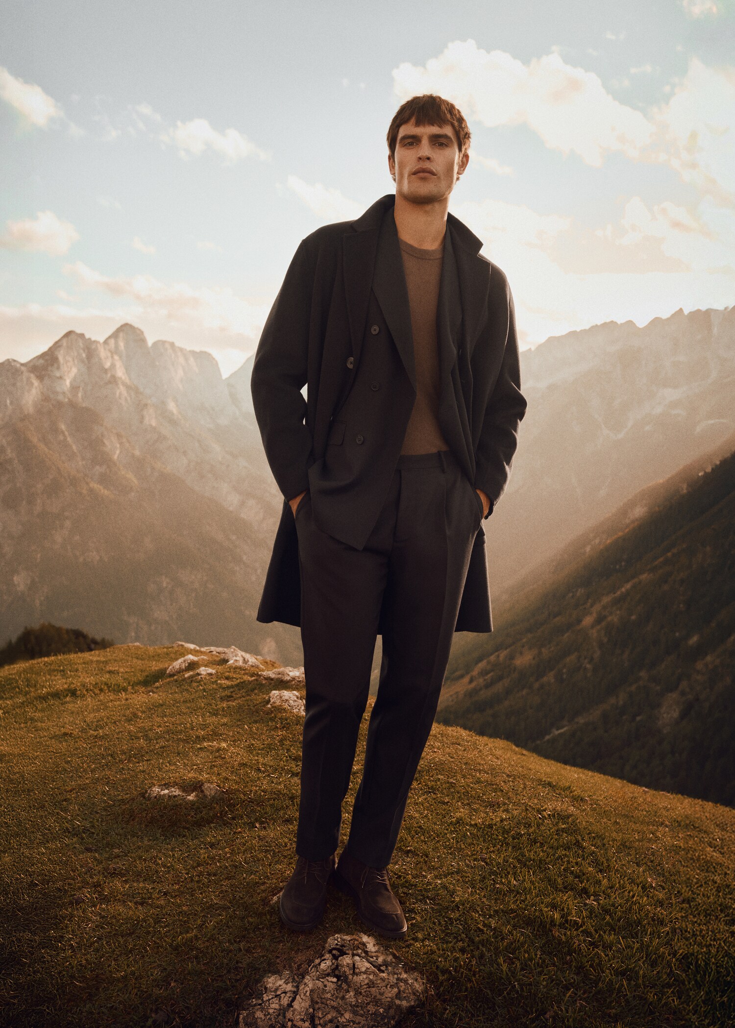 100% Italian virgin wool flannel suit trousers - Details of the article 5