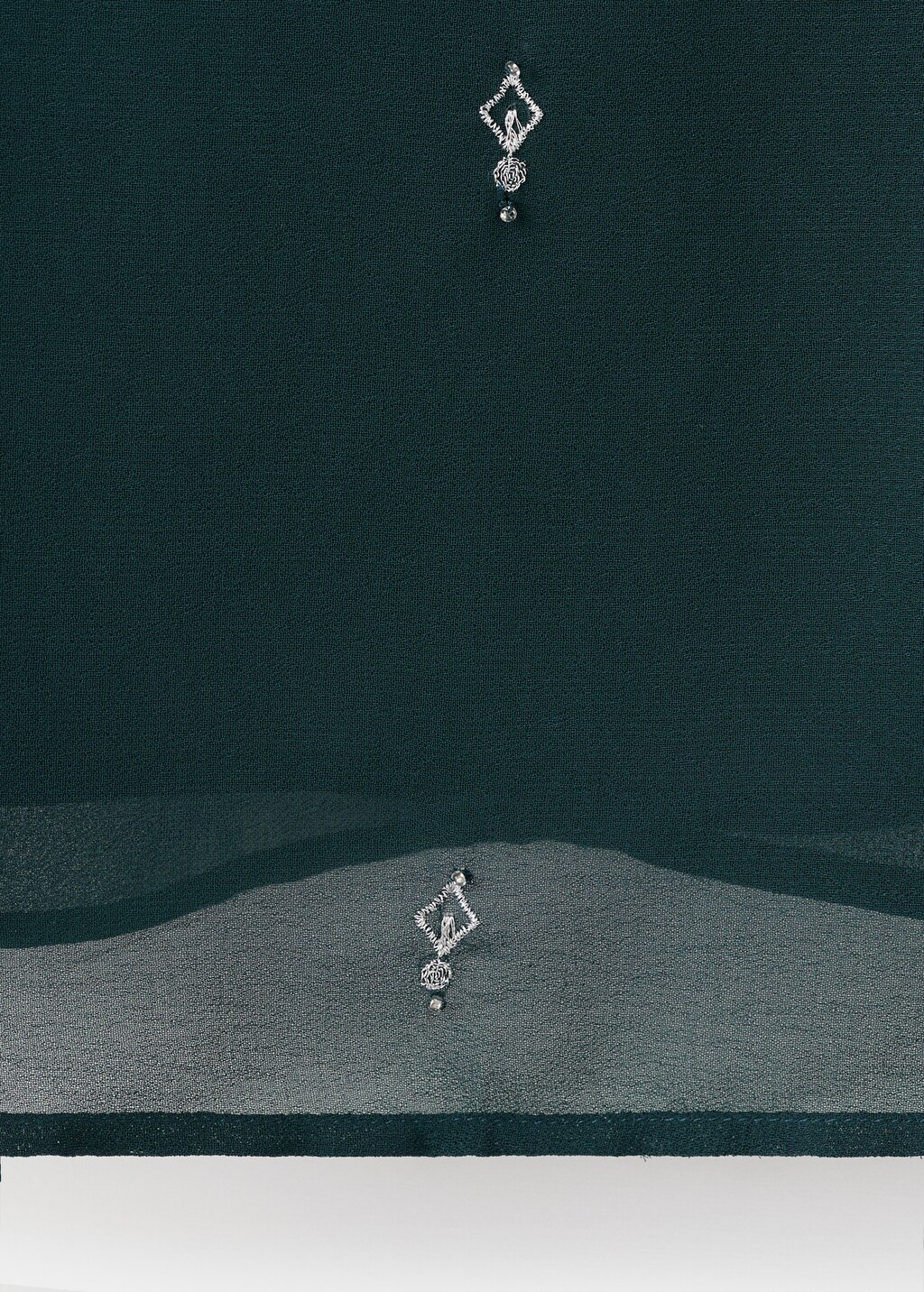 Bead embroidered top