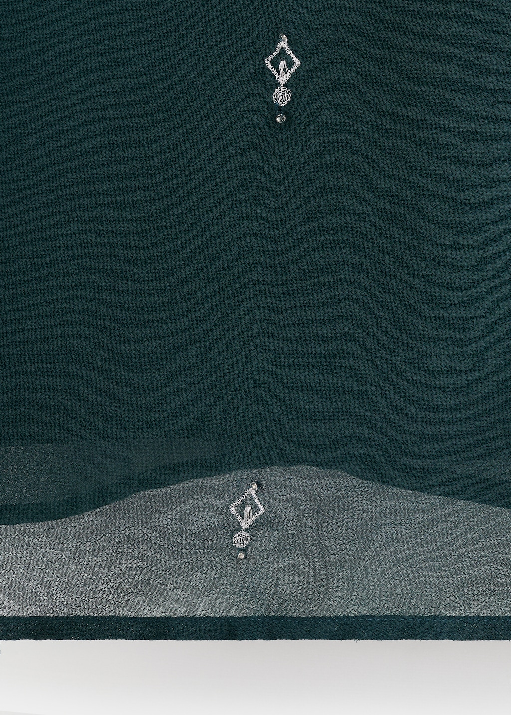 Bead embroidered top