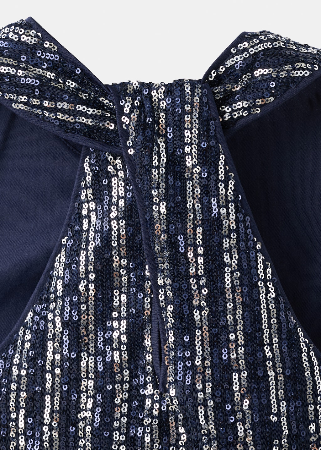 Multicolour striped sequins top