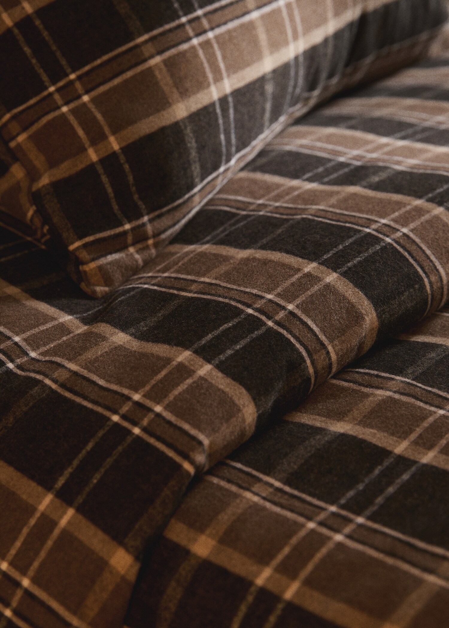 Duvet cover cotton flannel checkered bed 90cm - Details of the article 7