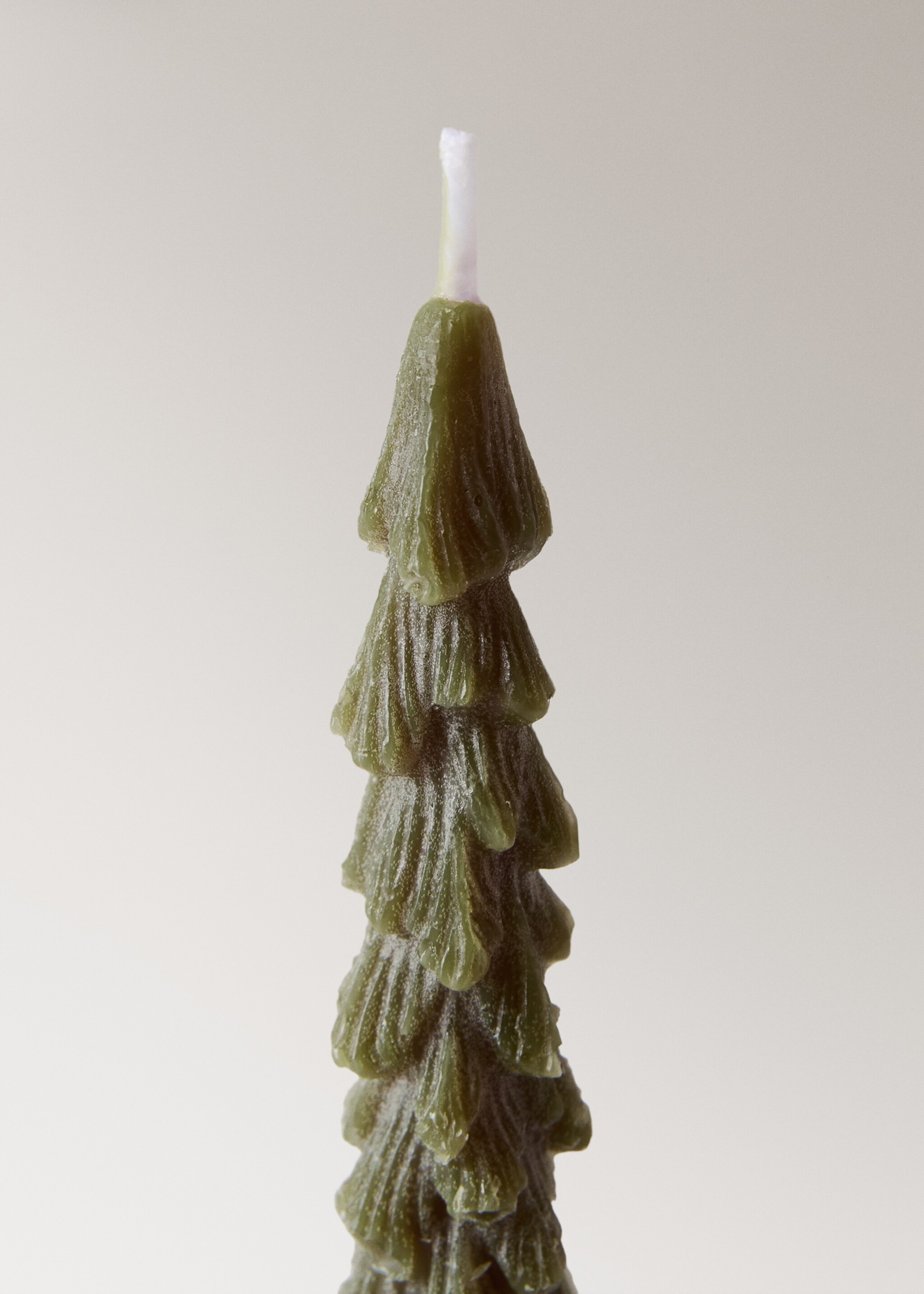 Decorative tree candles - Details of the article 1, Green. Ref: 17018286-00.