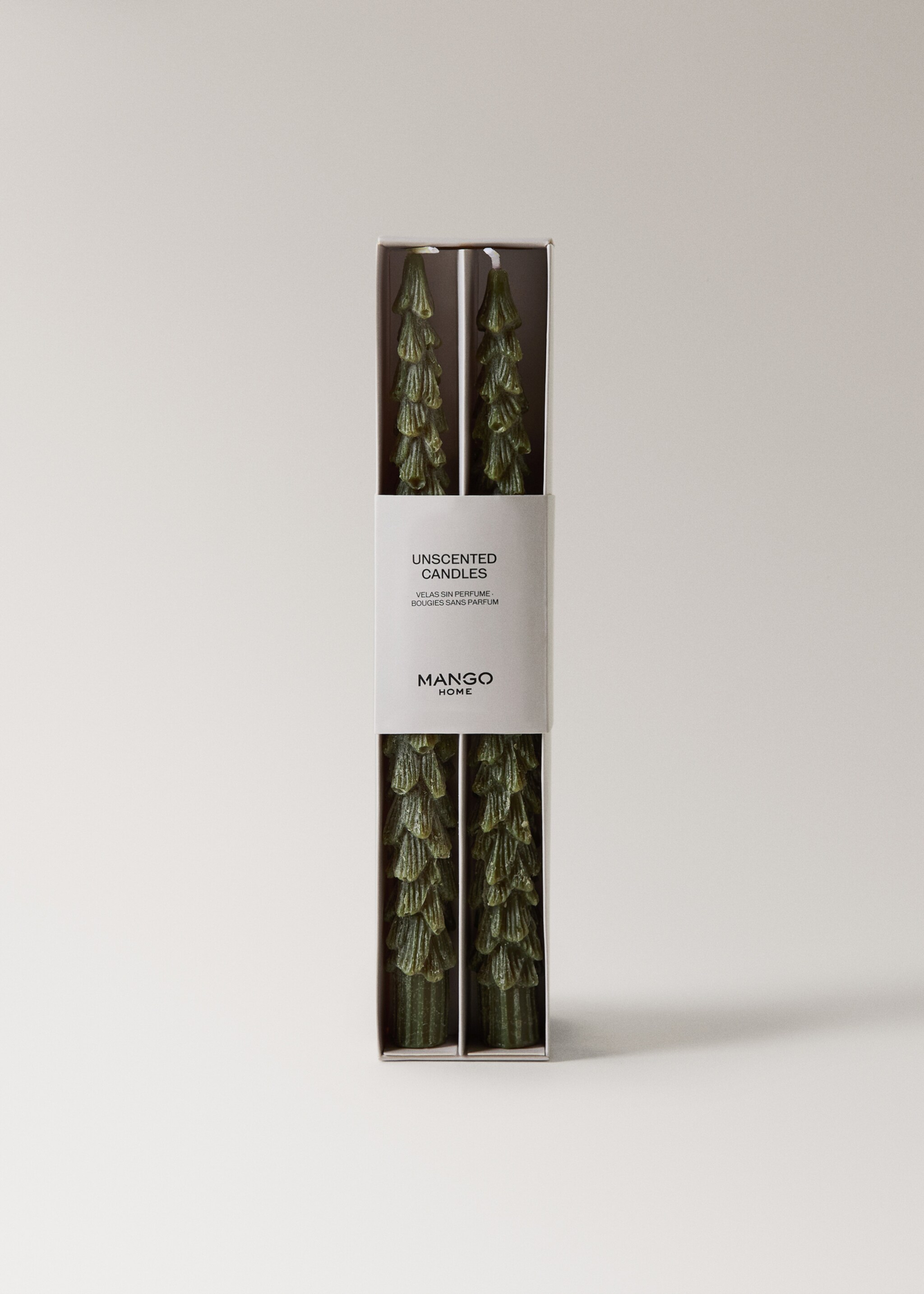 Decorative tree candles - Details of the article 3, Green. Ref: 17018286-00.