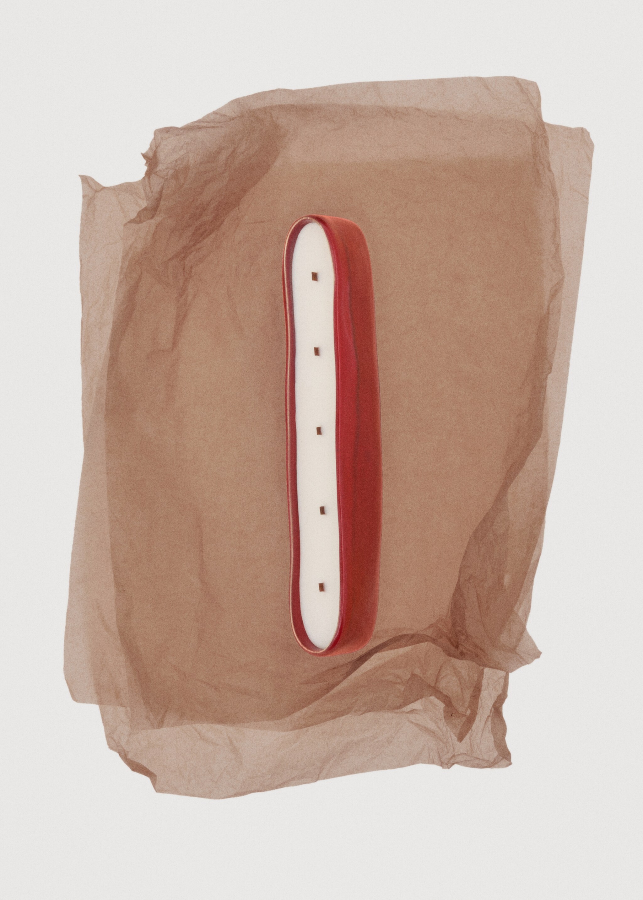 Decorative ceramic candle - Details of the article 7, Red. Ref: 17018293-00.