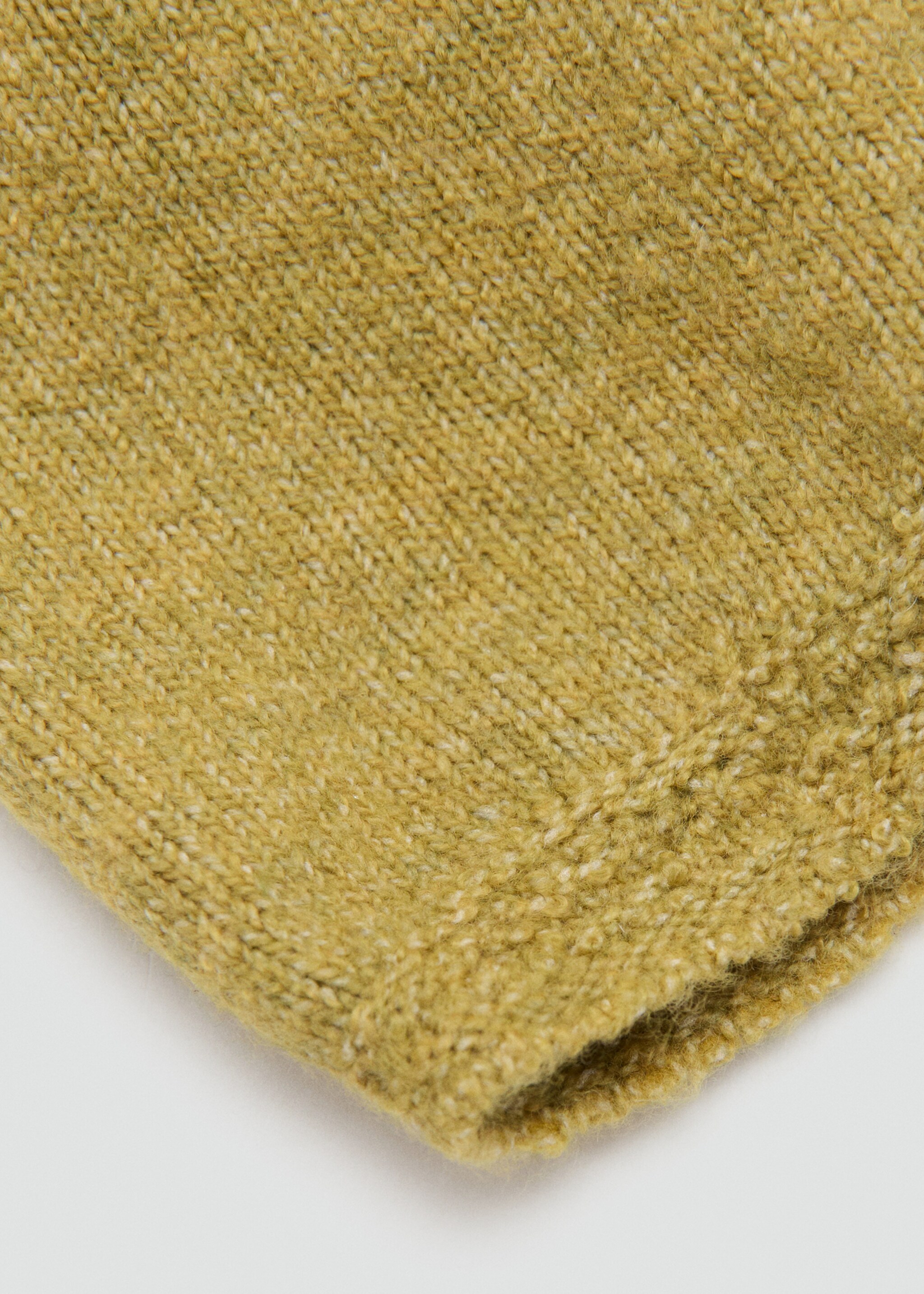 Knitted bonnet - Details of the article 1, Green. Ref: 17018633-00.