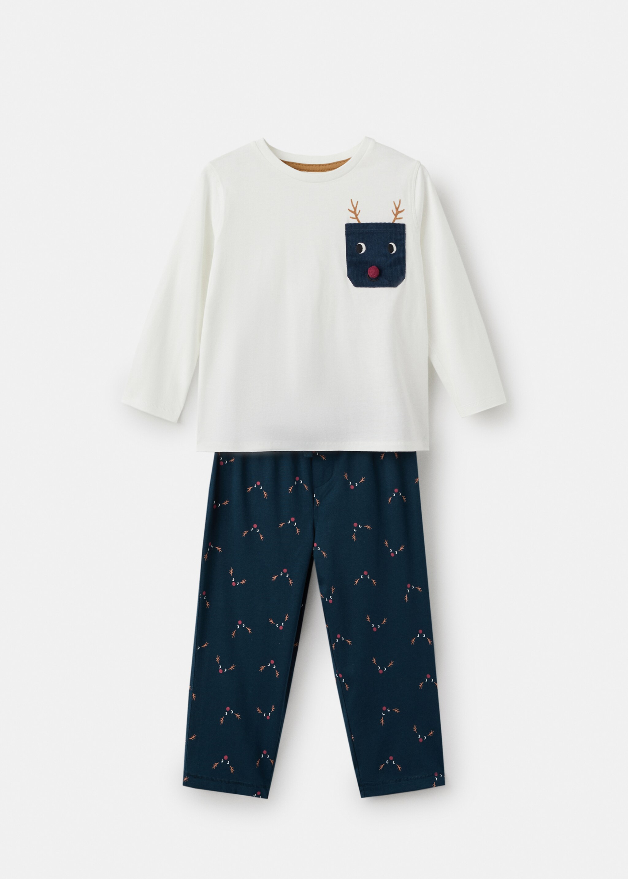 Pyjama long de Noël - Article sans modèle, Bleu marine. Ref: 17018639-00.