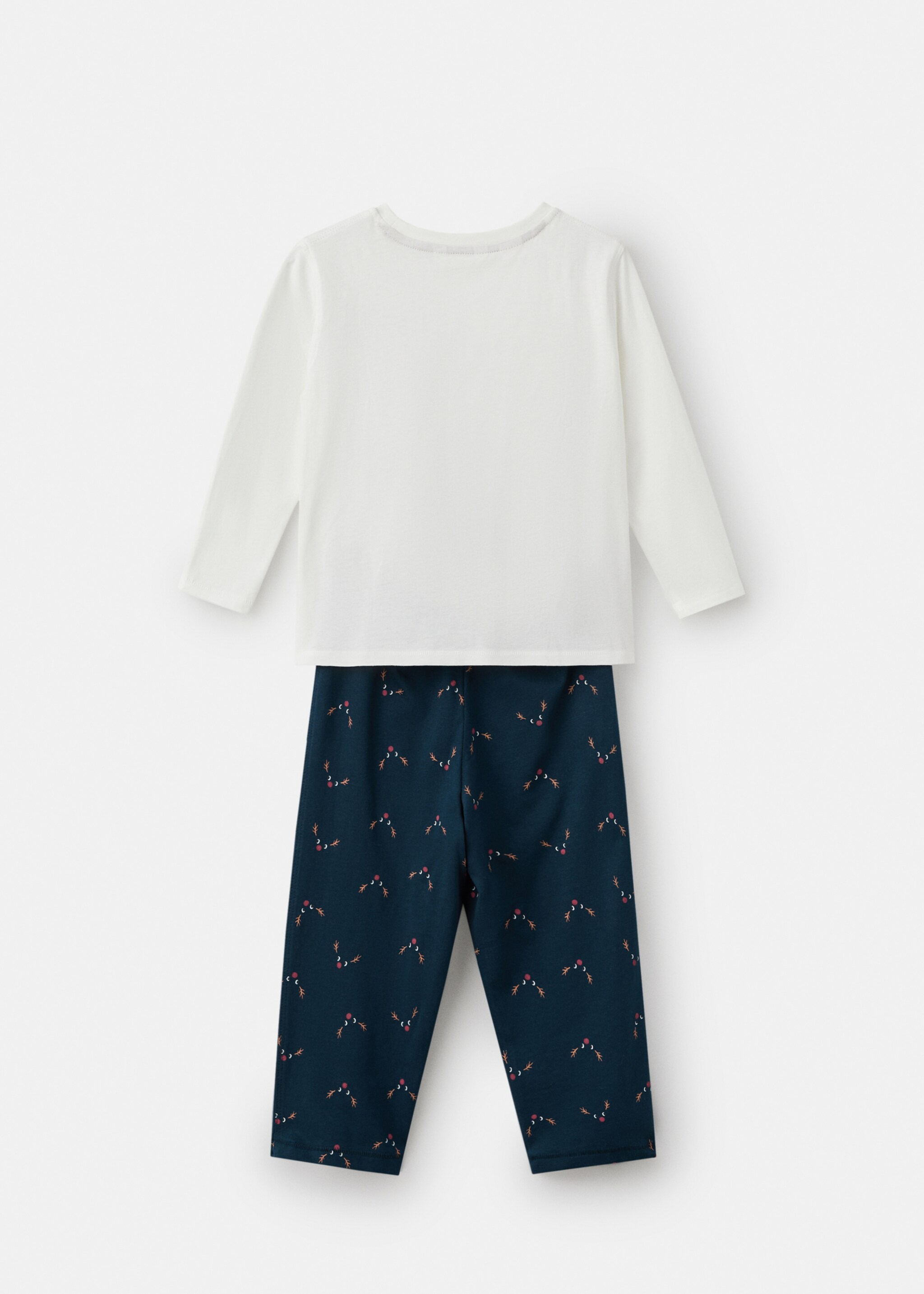 Pyjama long de Noël - Verso de l’article, Bleu marine. Ref: 17018639-00.