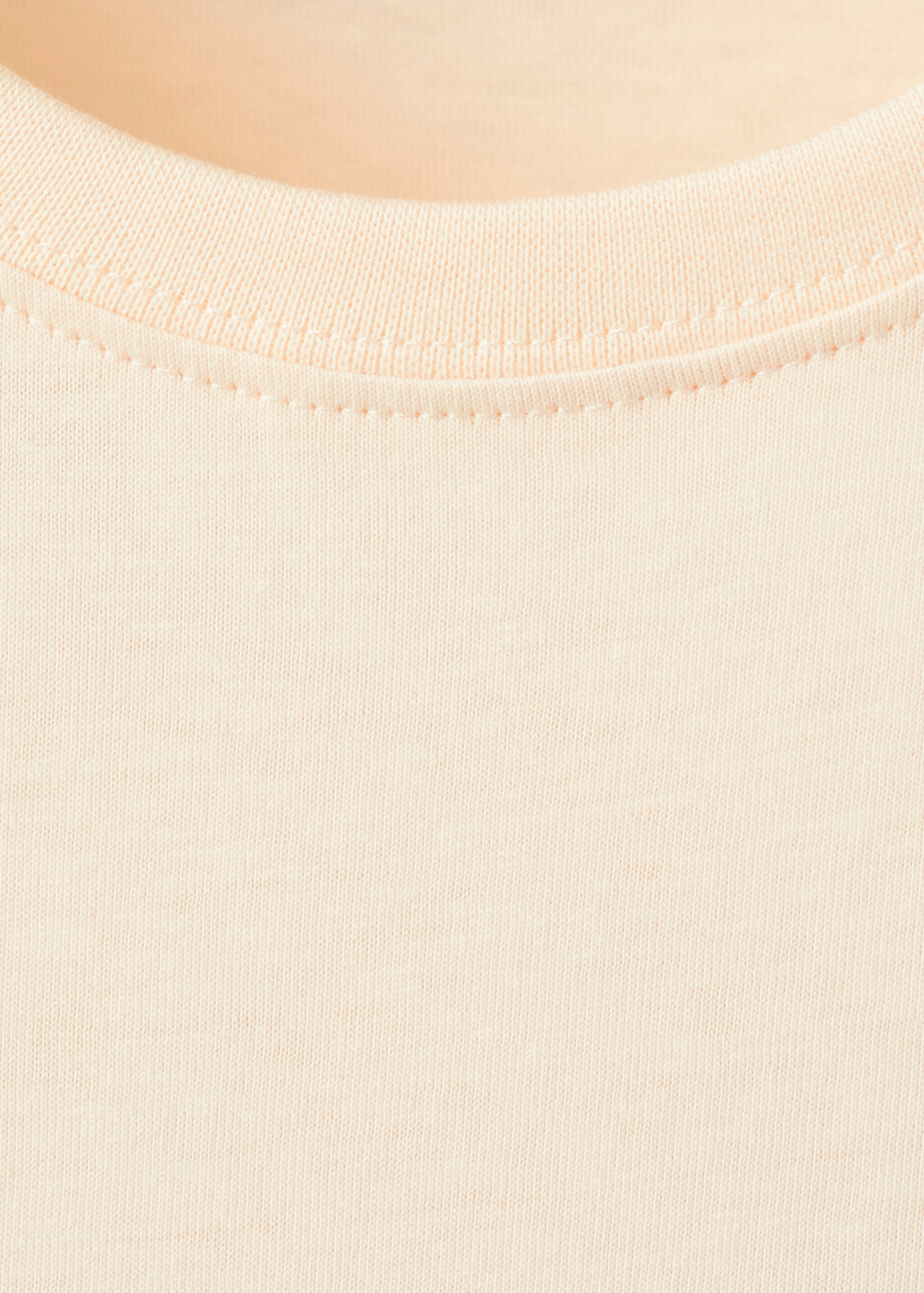 Floral print T-shirt - Details of the article 0, Pastel Yellow. Ref: 17018640-00.